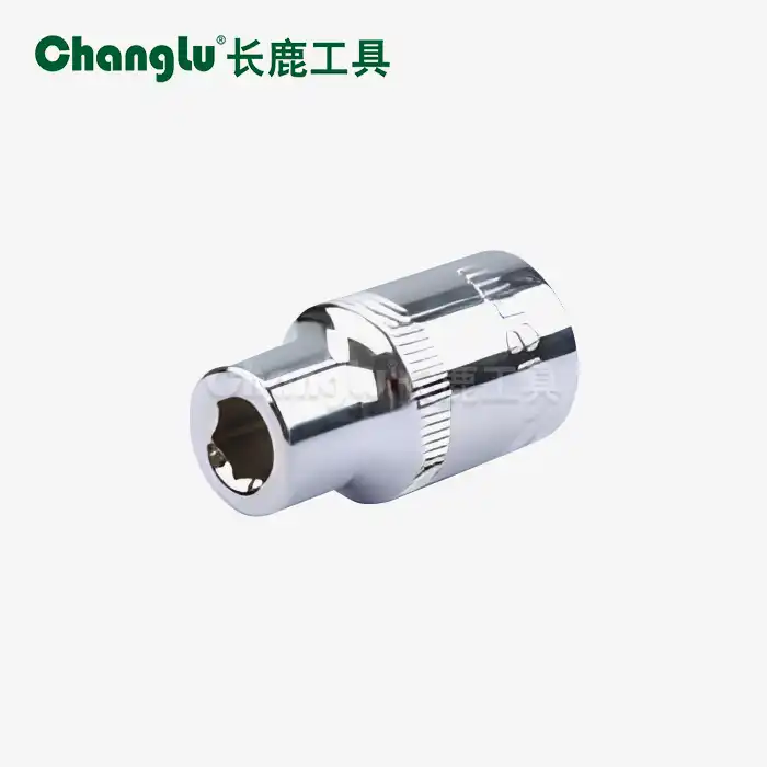 1/2" polished carbon steel hexagonal socket